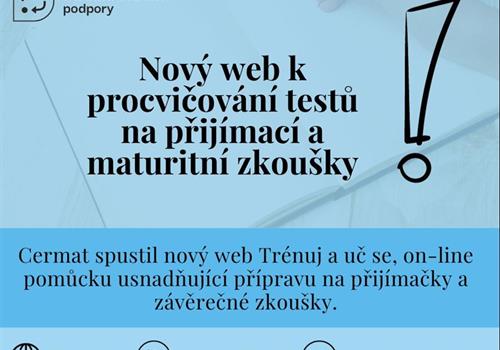 PROCVIČOVACÍ APLIKACE TRÉNUJ A UČ SE: https://tau.cermat.cz/﻿﻿